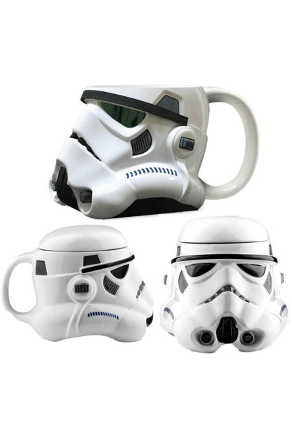500ml Porselen Kapaklı Star Wars Yıldız Savaşları Stormtrooper Kupa Bardak