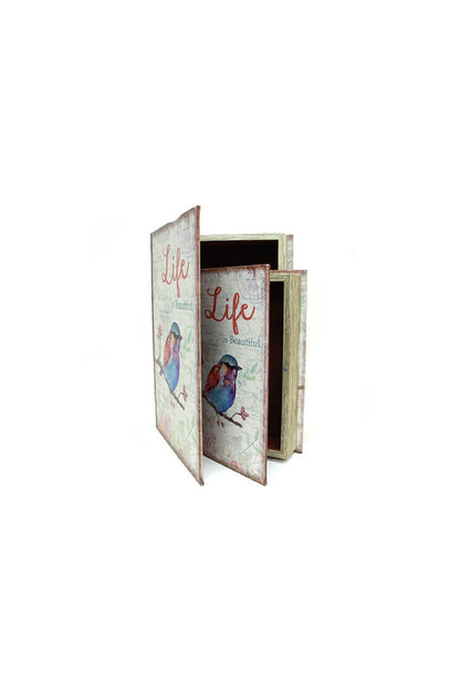 Kutu Kitap Life 2'li Set Süsler Ev Oturma Odası TV kabine Masaüstü Ofis Dekorasyon
