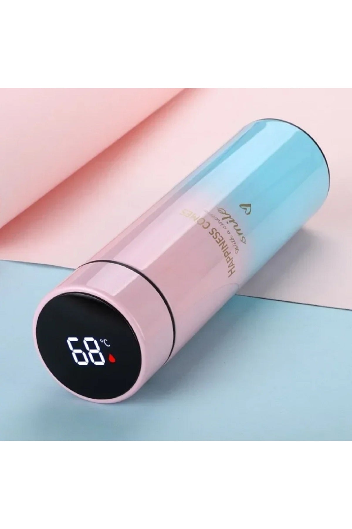 500ml Lcd Isı Göstergeli Paslanmaz Çelik Termos & Matara