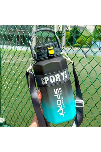 Sport 1600ML Kilitlenebilir Askılıklı Damlatmaz Su Matarası