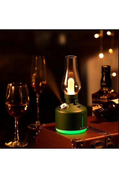 Renkli Mum Işığı Nemlendirici Masaüstü Aromaterapi Usb Kablosuz Mini Nemlendirici