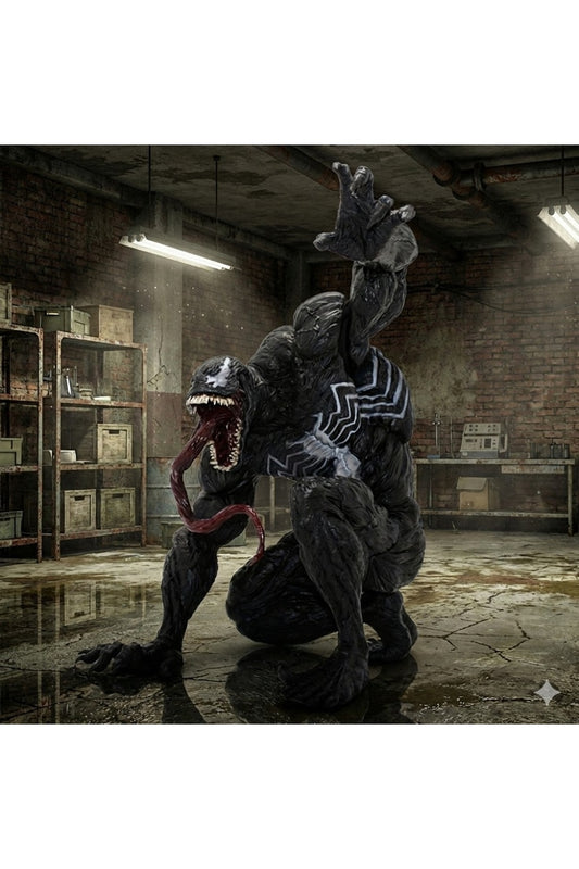 Canavar Figürlü Venom Büyük Boy Aksiyon Figürü – Detaylı Karanlık Tasarım Koleksiyonluk Model