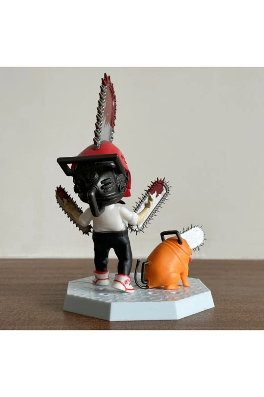 Anime Testere Adam Şekil Pochita Güç Elektrik Kawaii Q Sürüm Figural Oyuncak