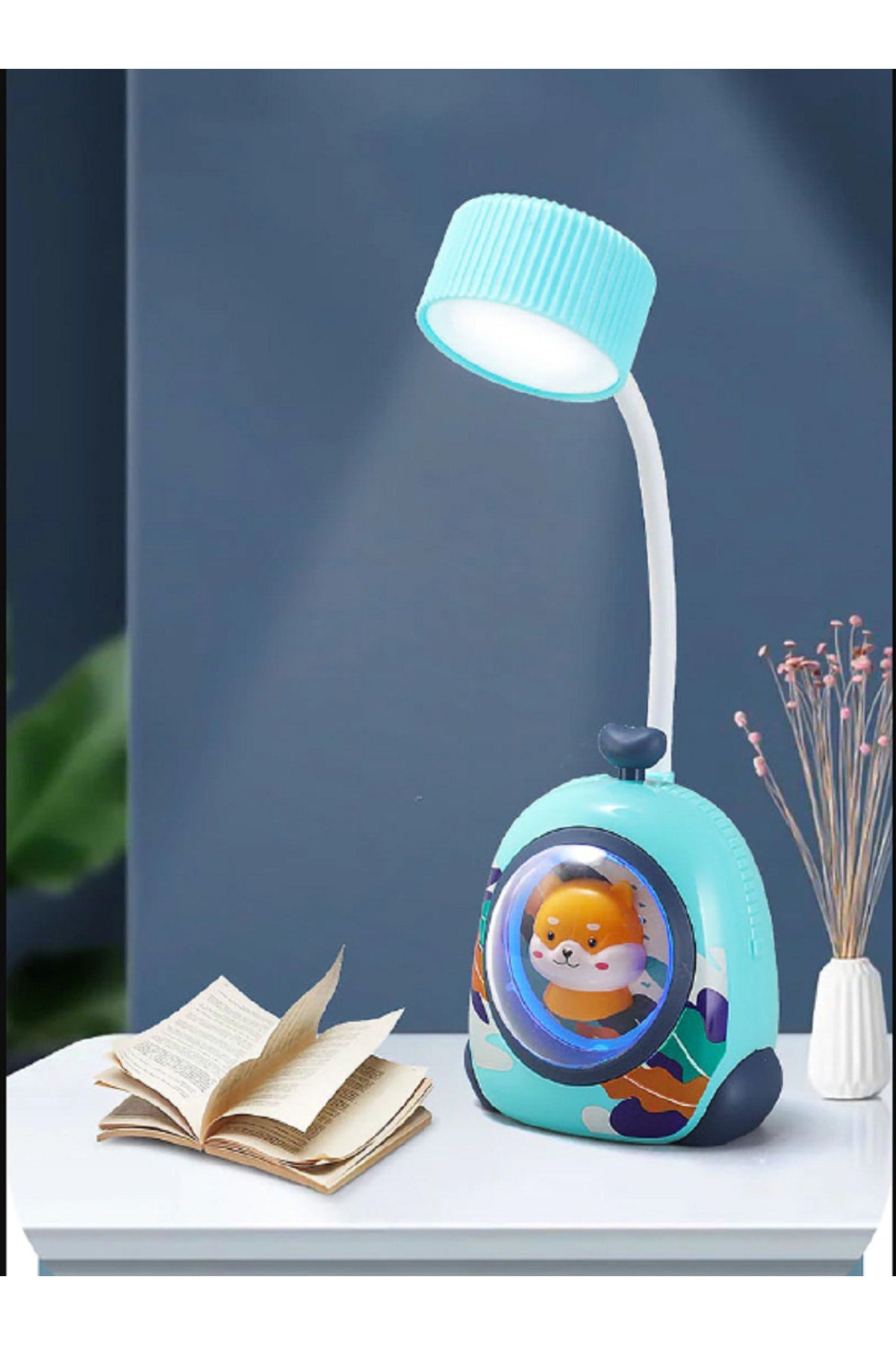 Led Masa Lambası Yaratıcı Karikatür Göz Koruma Gece Lambası Öğrenci Çalışma Lambası