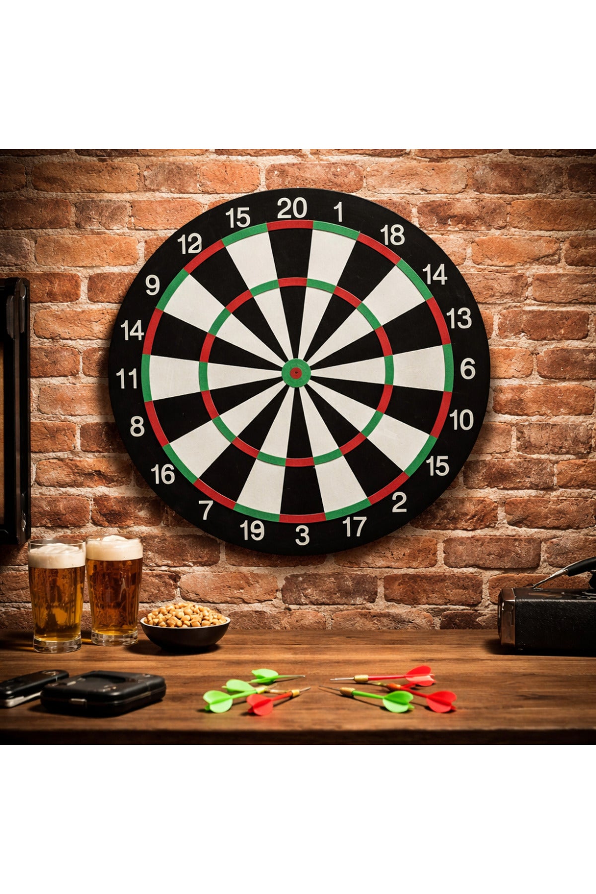 Profesyonel Dart Tahtası – İç Mekan Duvar Tipi Klasik Dart Oyunu Seti | Ev & Ofis Eğlencesi