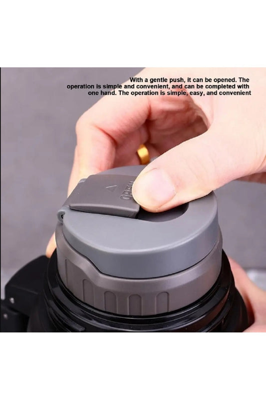 1200ml Yalıtımlı Paslanmaz Çelik Fincan Büyük Kapasiteli Kahve Termos Vakumlu Şişe