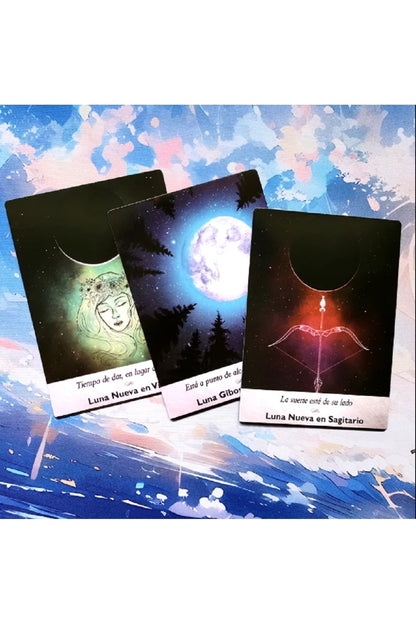 İspanyol Oracle Kartlarında Kutuda İspanyolca Sürümü İle Bir 44 kart Güverte (İspanyolca Edition)