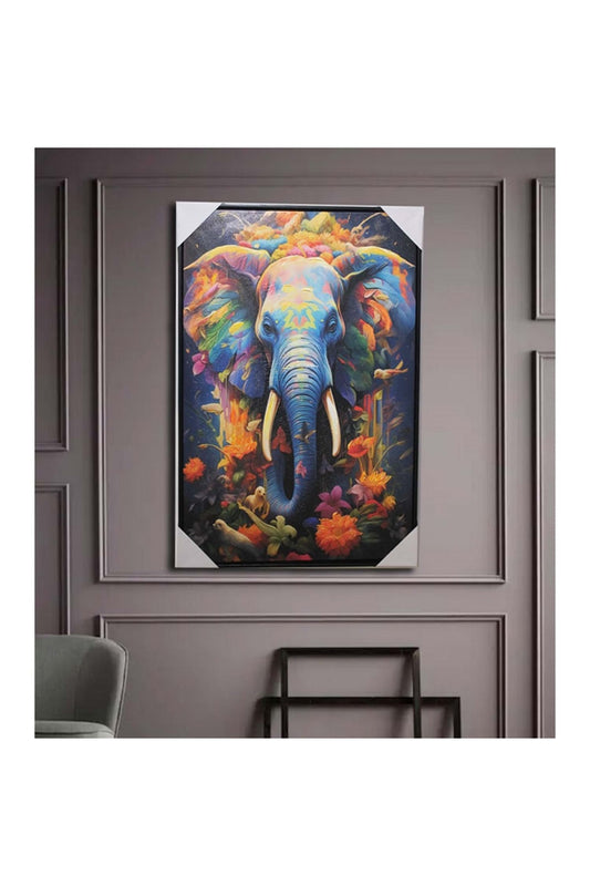 Retro Renkli Vintage Fil Duvar Dekorasyon Yağlı Boya Tablo 90x60