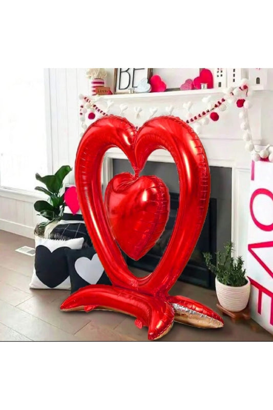 1 Adet Sevgililer Günü Romantik Teklifler Kalp Şeklinde Balon