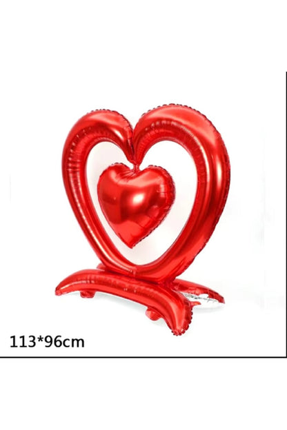 1 Adet Sevgililer Günü Romantik Teklifler Kalp Şeklinde Balon