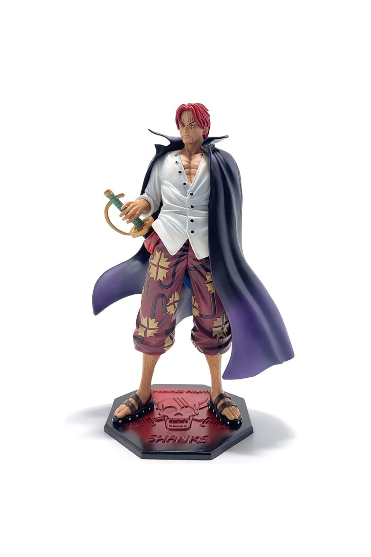 One Piece Shanks Figürü – 25 cm Dekoratif Koleksiyon Biblosu