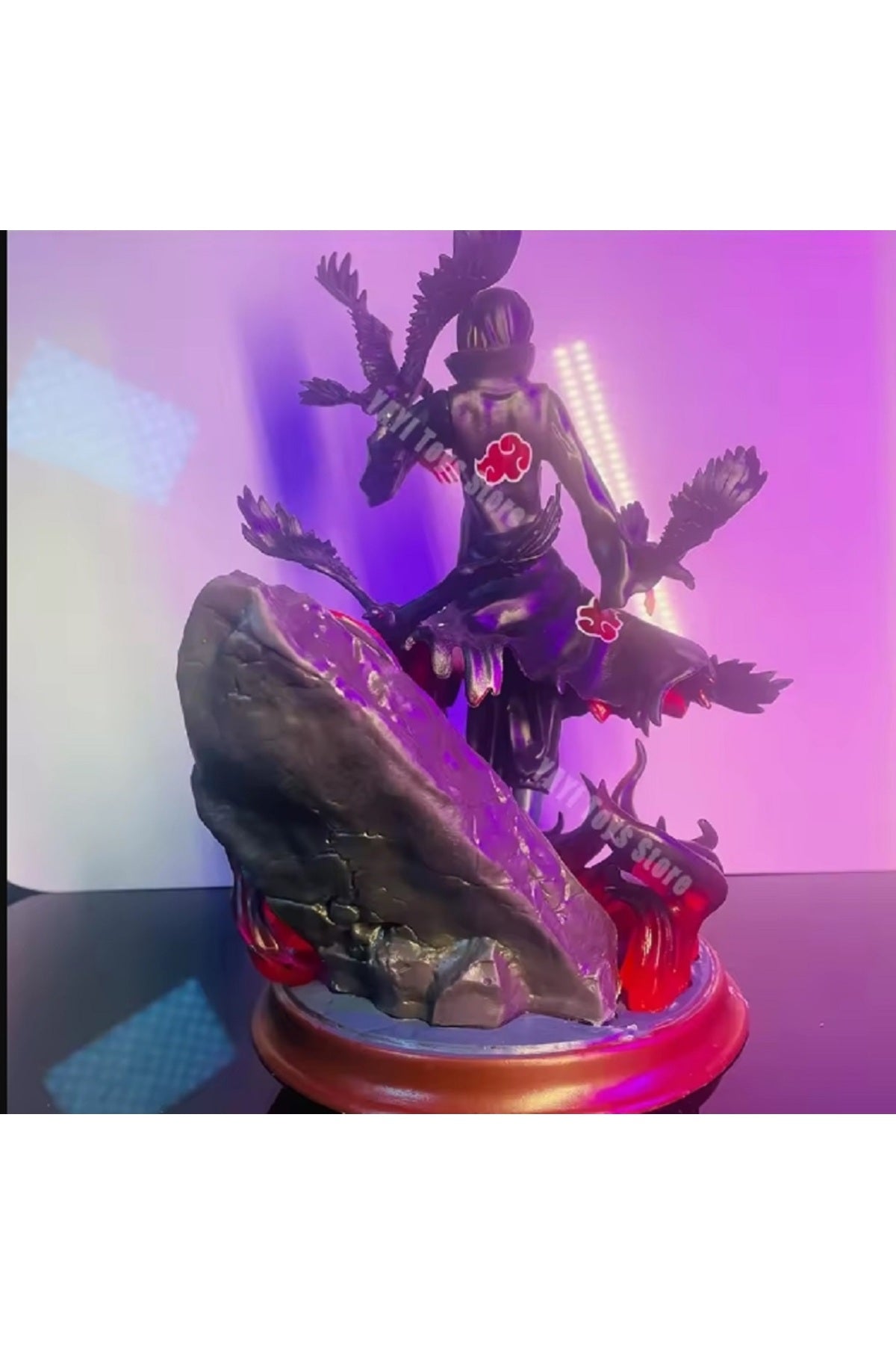 29cm Anime Figürü Uchiha Itachi Action Figure Oyuncak Shippuden Uchiha Itachi Ve Karga Koleksiyon