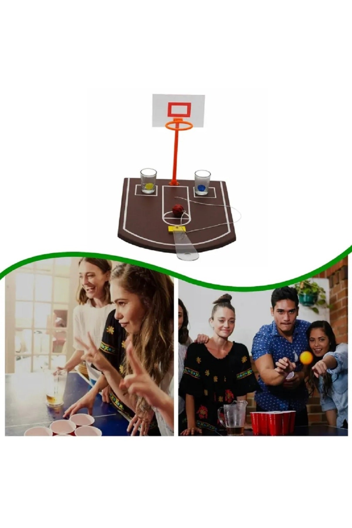 Yaratıcı Masaüstü Basketbol İçme Oyunları Basketbol Sahası Bar Oyuncak Masa Oyunları İçecek Oyunu