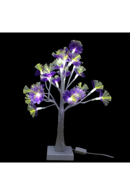 24LED Masa Lambası Gül Çiçek Ağacı USB Gece Işıkları Noel Dekorasyon Hediye Çocuk Odası Aydınlatma