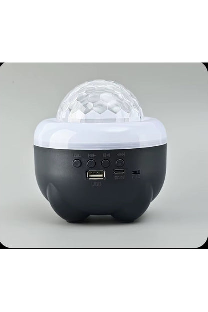 Pil Şarjı Bluetooth Hoparlör Sihirli Top Lamba Mini Kart Ekleme Projeksiyon Lambası