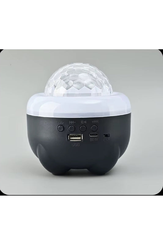 Pil Şarjı Bluetooth Hoparlör Sihirli Top Lamba Mini Kart Ekleme Projeksiyon Lambası