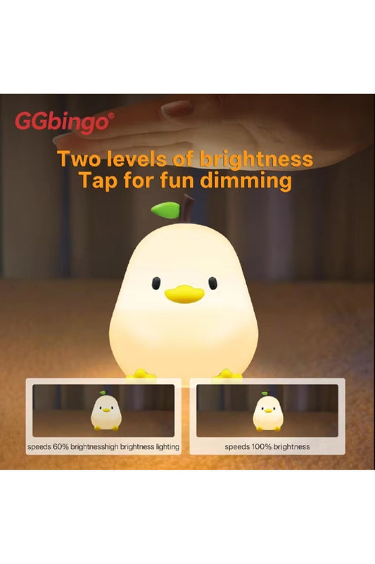 LED Gece Işıkları Sevimli Silikon Lamba USB Şarj Edilebilir Zamanlama Başucu Dekor Çocuklar Bebek
