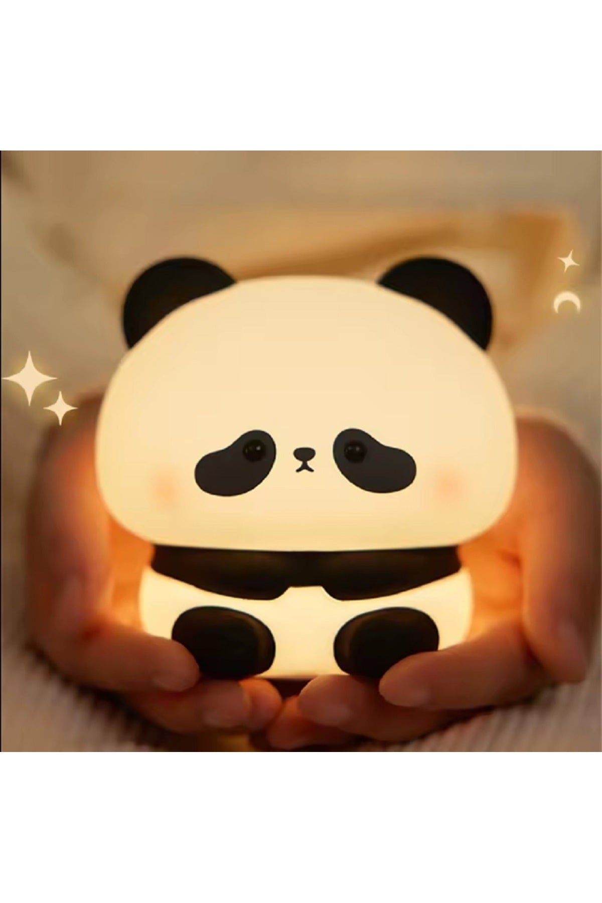 LED Gece Işıkları Sevimli Silikon Lamba USB Şarj Edilebilir Zamanlama Başucu Dekor Çocuklar Bebek