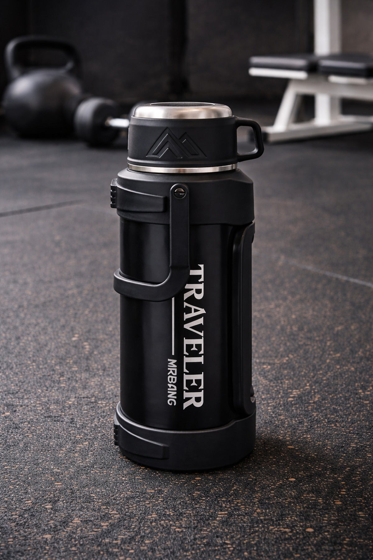 1200 Ml Çift Katmanlı Vakumlu Çelik Termos Taşıma Saplı Sızdırmaz Outdoor Büyük Boy