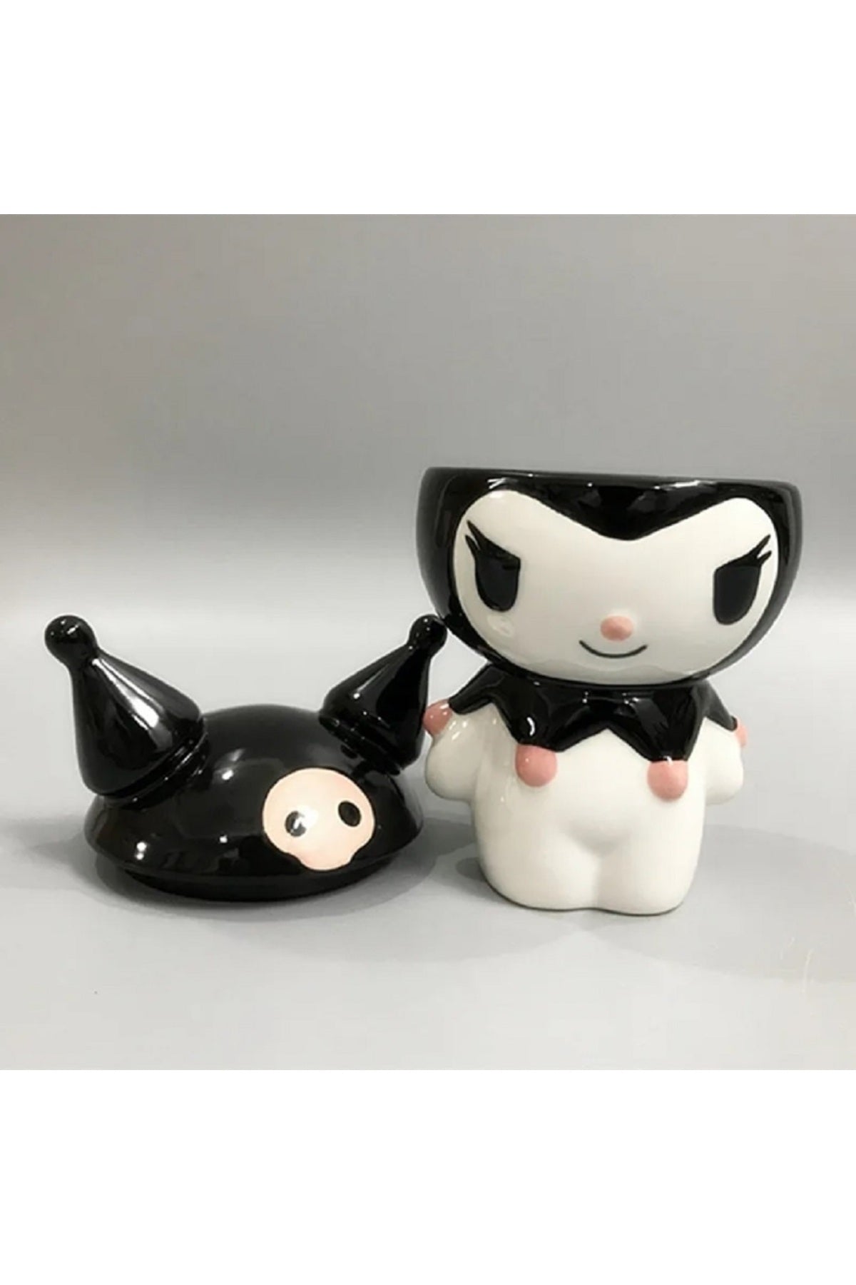 350ml Sanrio Kuromi Sevimli Karikatür Seramik Kupa Süt Kahve Çay Sofra Drinkware
