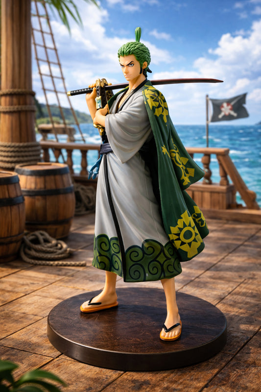 One Piece Roronoa Zoro Koleksiyon Figürü – Samuray Duruşu | 17 cm Anime Dekor Figür