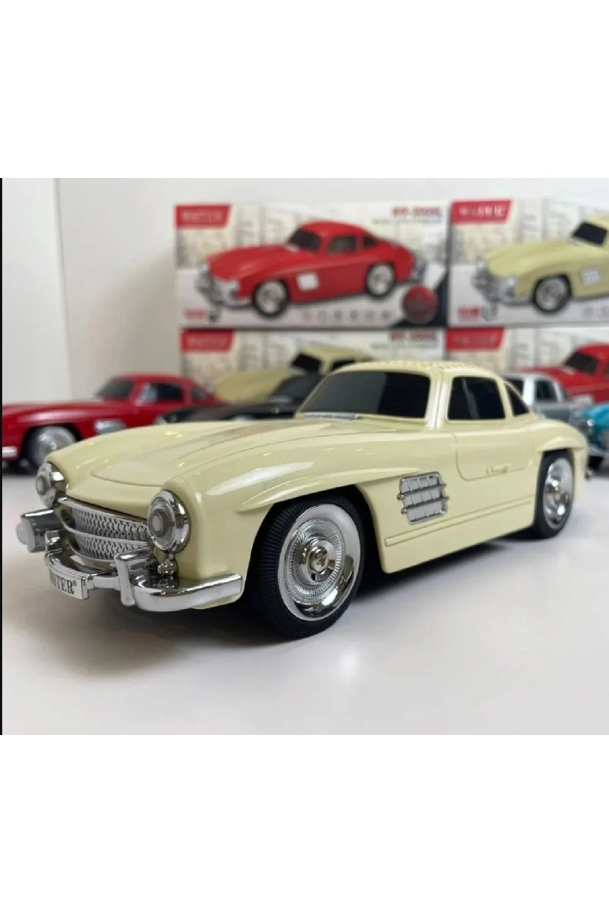 Kablosuz Bluetooth Retro 2006 Roadster Model Subwoofer Ses Kutusu Taşınabilir Hoparlör Radyo FM