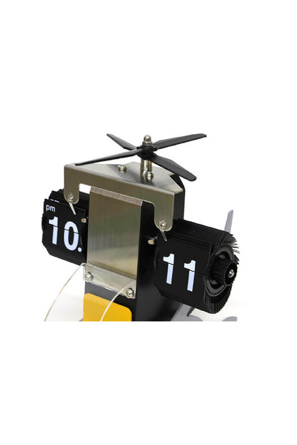 Saat Flip Helicopter Süsler Ev Oturma Odası TV kabine Masaüstü Ofis Dekorasyon