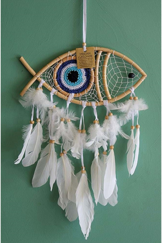 Tek Gözlü Balık Bambu Düş Kapanı/Dreamcatcher