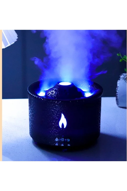 450Ml Alev Hava Nemlendirici Yangın Aroma Yayıcı Ultrasonik Buğu Yapıcı Uçucu Yağ Denizanası