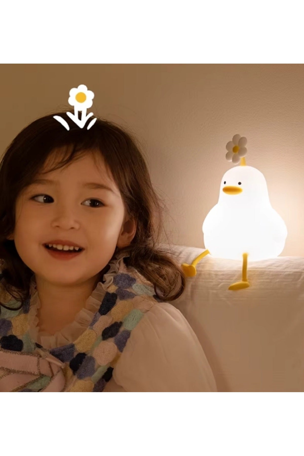 LED Gece Işıkları Sevimli Silikon Lamba USB Şarj Edilebilir Zamanlama Başucu Dekor Çocuklar Bebek