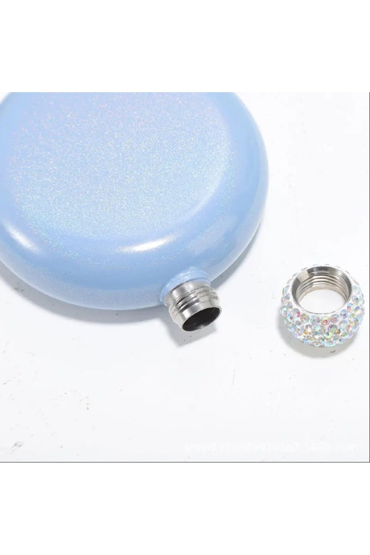 5 OZ Elmas Şarap Viski Flask Paslanmaz Çelik Yuvarlak Tiryakisi Alkol Şişe Taşınabilir Matara