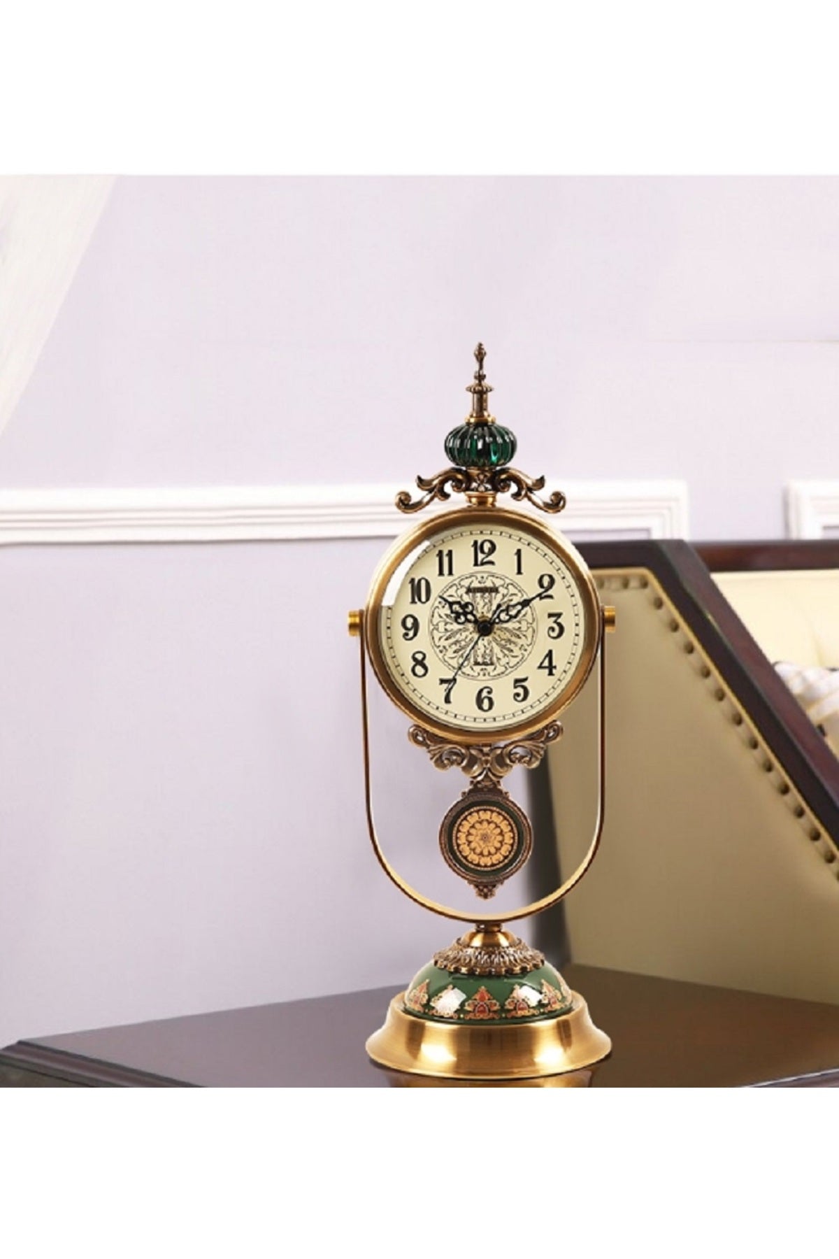 Vintage İskandinav Üretimi Lüks Koleksiyon Sarkaçlı Analog Ev Ofis Masa Saati