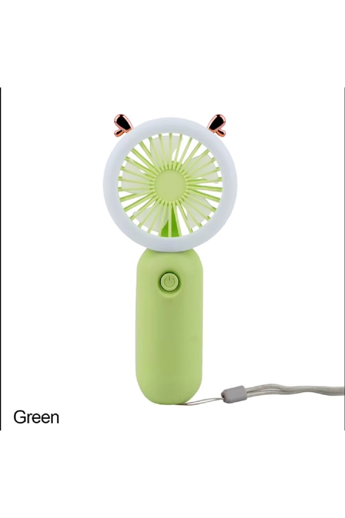 El Mini Fan USB Şarj Edilebilir Soğutma Fanları Sevimli Taşınabilir Gece Lambası