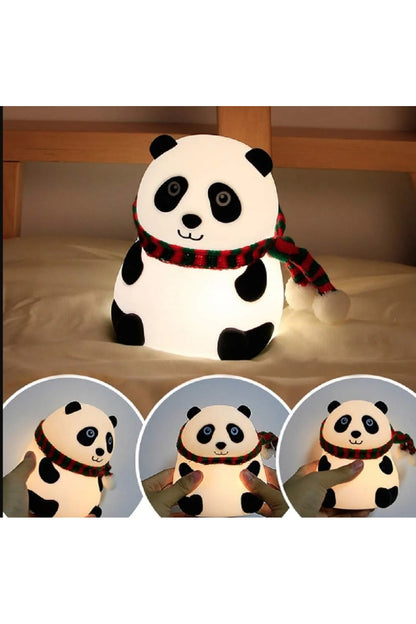 Dokunmatik Karikatür Sensör Panda LED Gece Lambası USB Şarj Bebek Uyku Kreş Lamba
