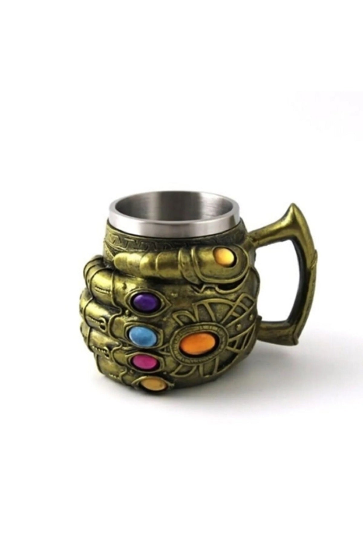 450ml Thanos El Kabartmalı Paslanmaz Çelik Kupa Bardak