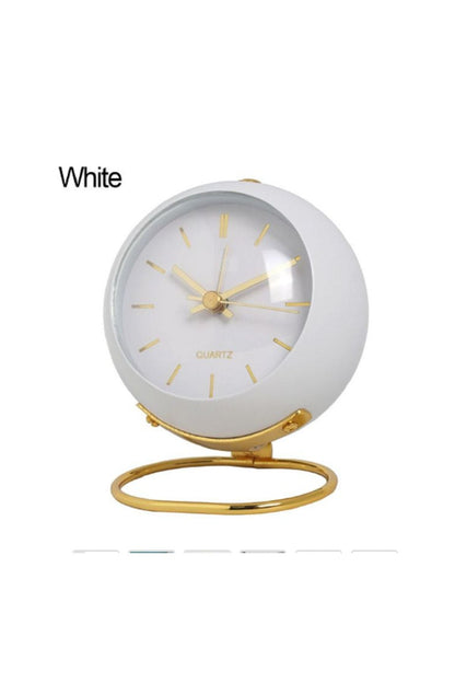Retro Quartz Sessiz Ve Işıklı Masa Saati