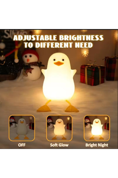 Sevimli Başucu Ördek Kaz Eğlenceli Gece Lambası Dimmer ve Zamanlayıcı ile Oda Dekorasyon