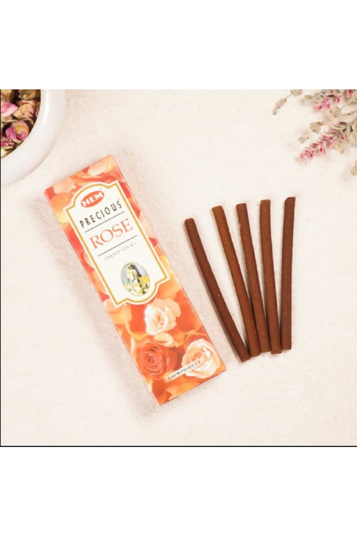 Hem Gül Aromalı Dhoop Tütsü 12'li Paket