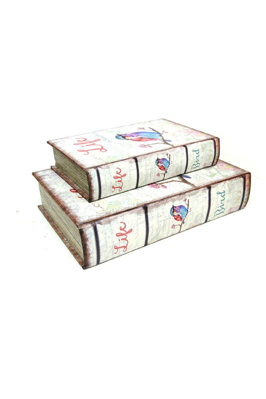 Kutu Kitap Life 2'li Set Süsler Ev Oturma Odası TV kabine Masaüstü Ofis Dekorasyon