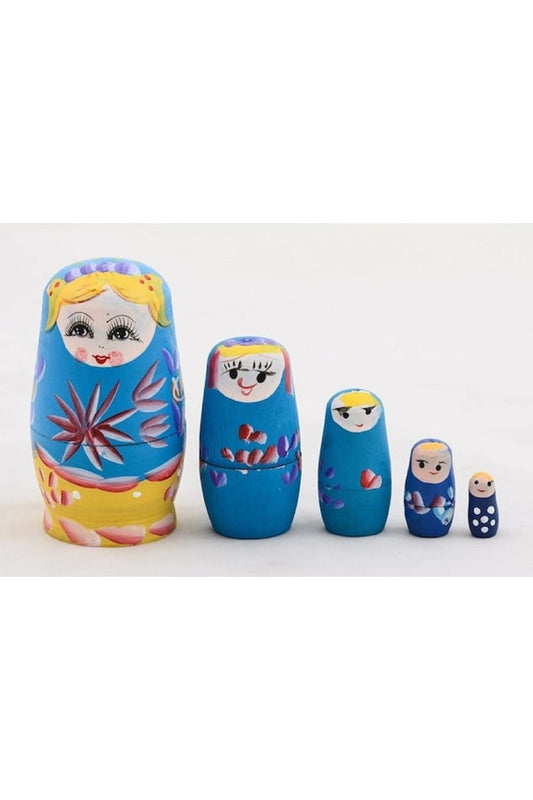 Ahşap Matruşka 5 Li Set