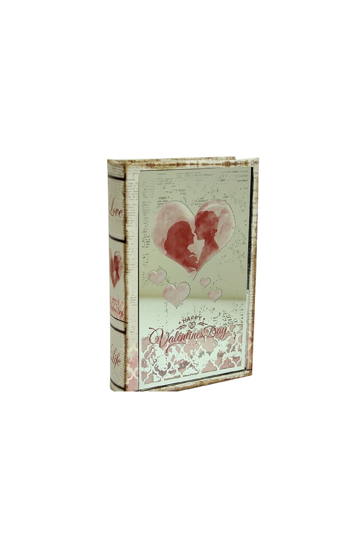 Kutu Kitap Aynalı Valentine Süsler Ev Oturma Odası TV kabine Masaüstü Ofis