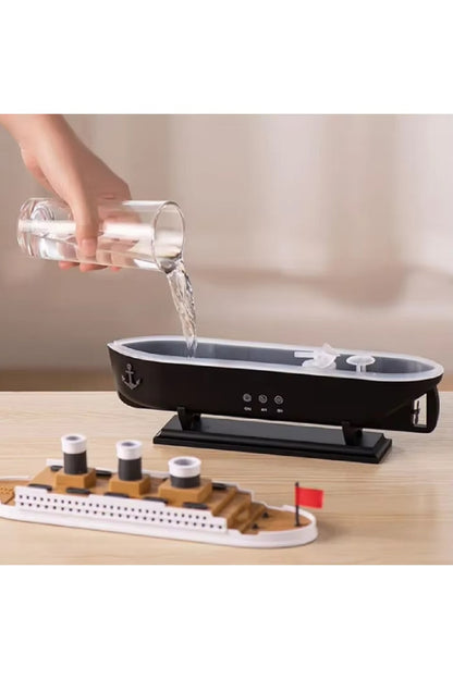 250 ml Titanic Gemi Modeli Hava Nemlendirici Aromaterapi Ev Uçucu Yağ Difüzörü