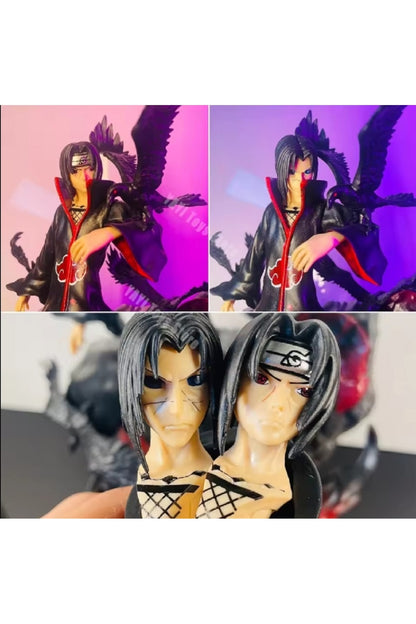29cm Anime Figürü Uchiha Itachi Action Figure Oyuncak Shippuden Uchiha Itachi Ve Karga Koleksiyon
