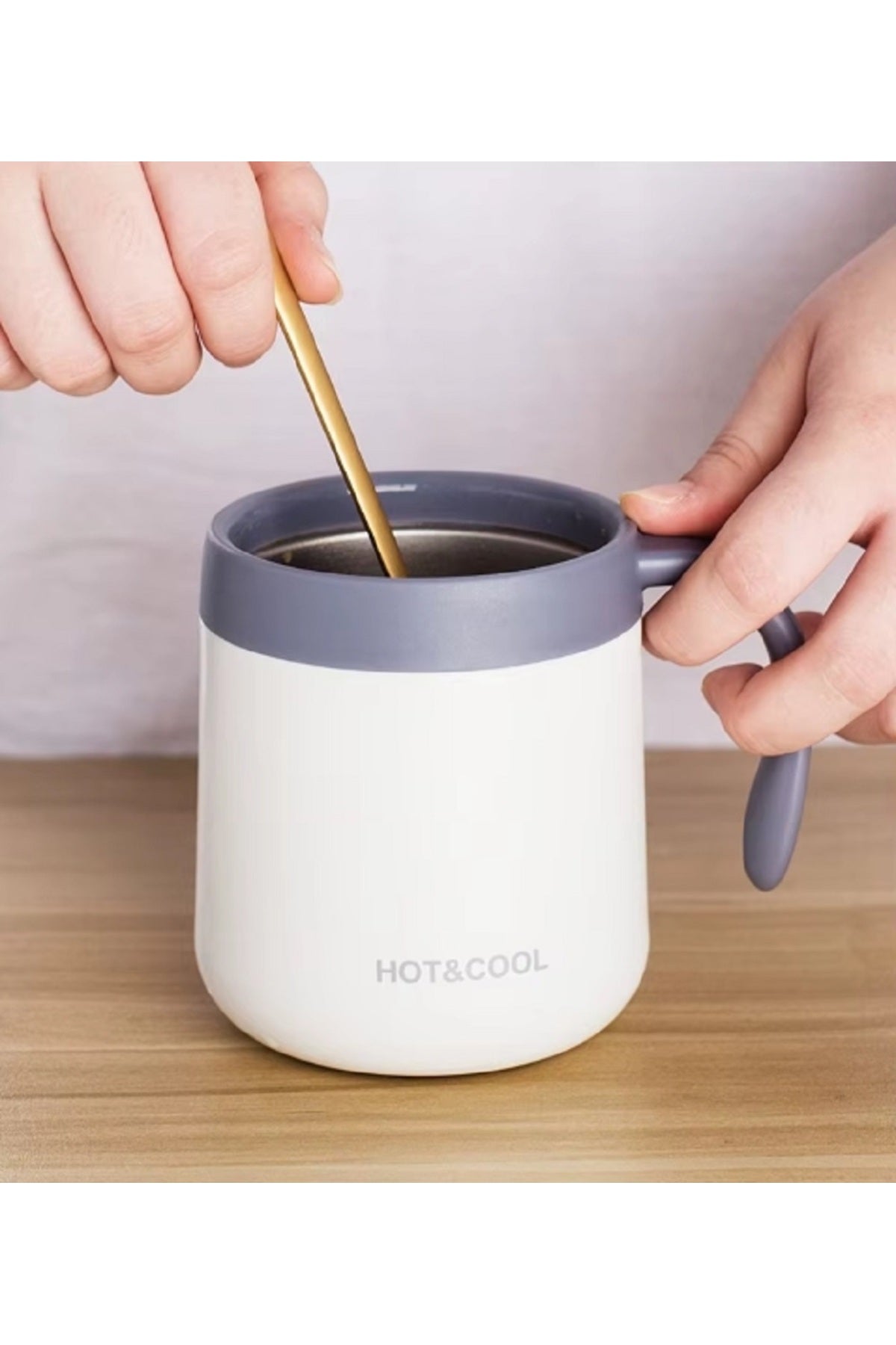 350ml Taşınabilir Paslanmaz Çelik Hoot&Cool Meşrubat Termos Bardak