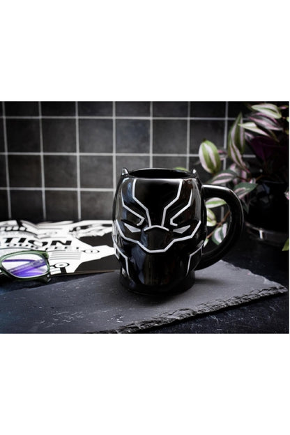 550ml Black Panter Seramik Aksiyon Karakter Kupa Bardak Drinkware