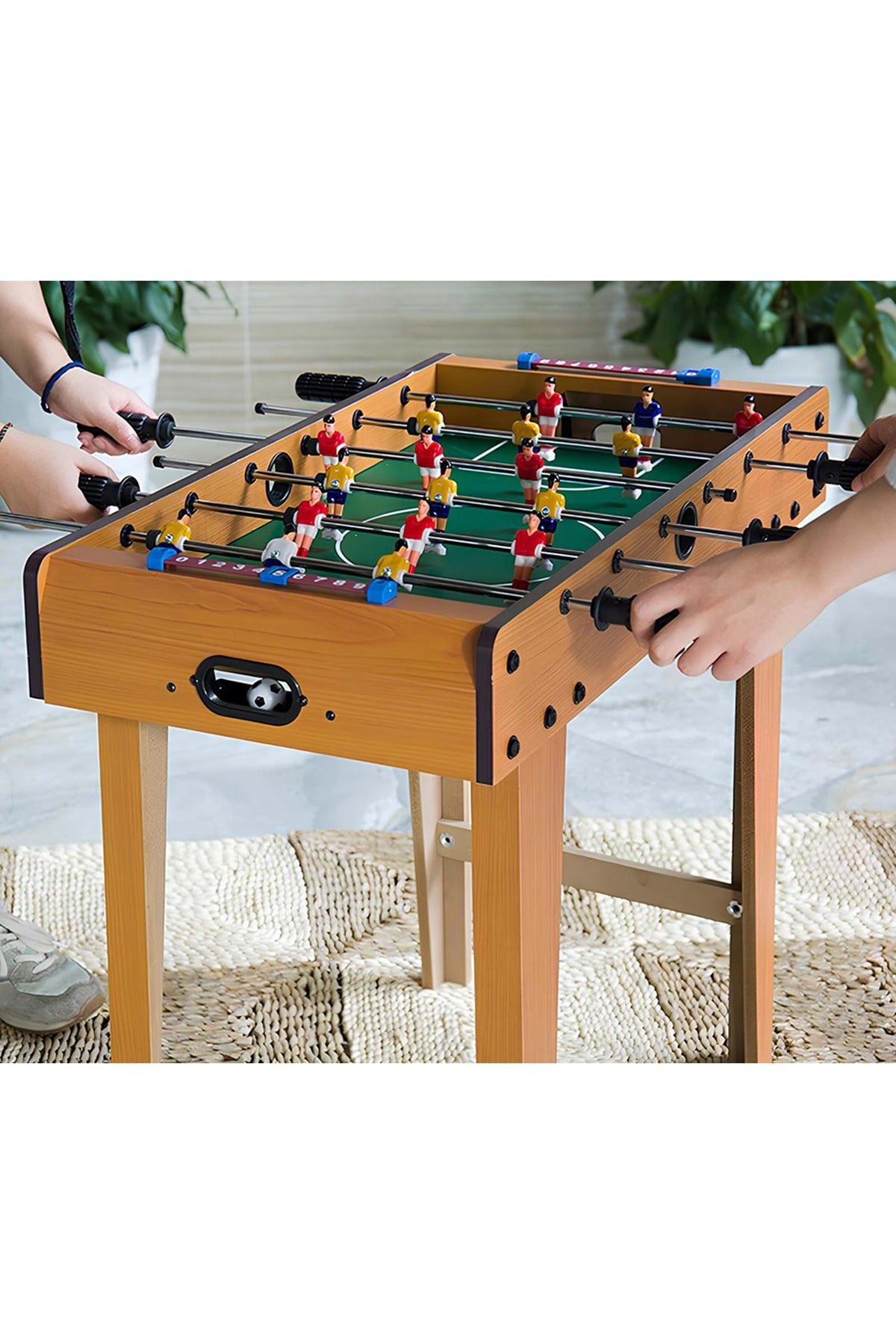 Ahşap Ayaklı Langırt Masası – Ev ve Ofis İçin Profesyonel Masa Futbolu (70×60 cm)