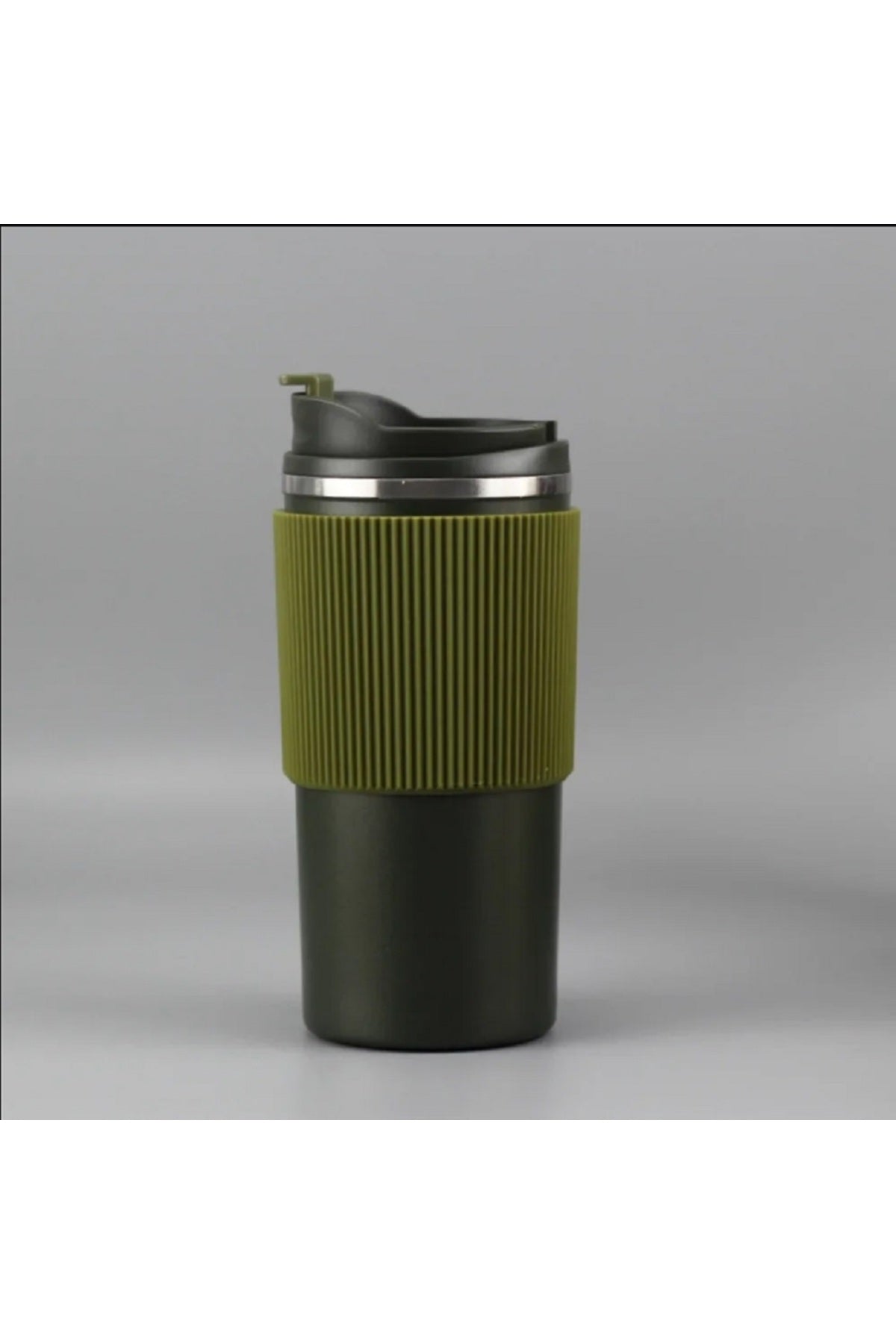 450ml Silikon Kol 304 Paslanmaz Çelik Termos Taşınabilir Coffe Cup