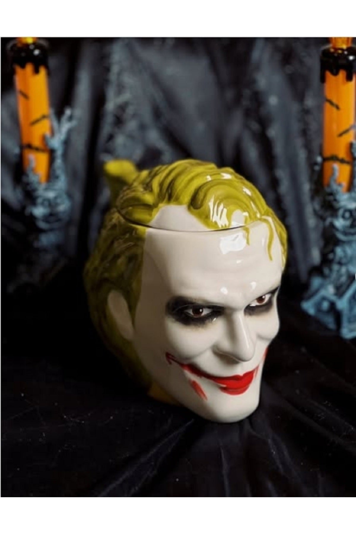 450ml Seramik  Cadılar Bayramı Karanlık Şövalye Karakteri Joker Kupa Bardak