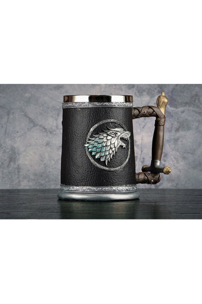 400ml Paslanmaz Çelik Game Of Thrones Kabartmalı Kupa Bardak