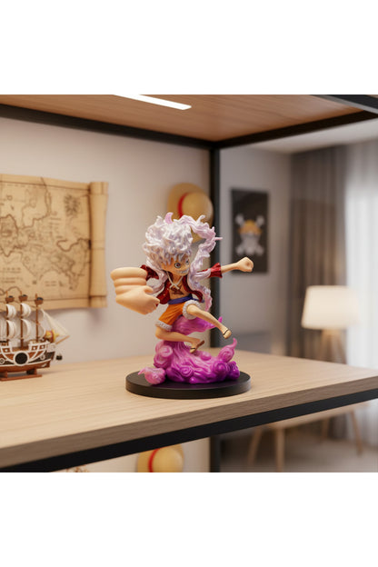 One Piece Luffy Gear 5 Figürü – 15 cm Dekoratif Anime Koleksiyon Biblosu